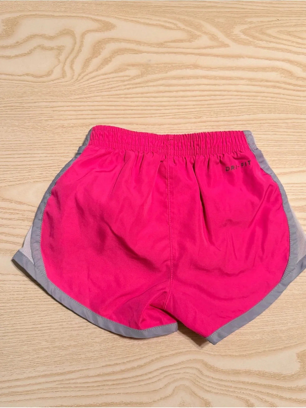 Nike Hot Pink Kids Athletic Shorts with Gray Trim Size 3T